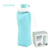 Taza de Agua Plegable de Silicona Creativa Botella de Agua para Deportes al Aire Libre Taza Plegable de Viaje de Gran Capacidad Taza de Café Ligera