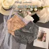 Bragas Sexys Semi-Transparentes de Encaje para Mujer, Sin Costuras, Transpirables, Alta Elasticidad, Cintura Media, Antibacterianas, Refuerzo de Algodón Puro, Venta Directa de Fábrica