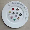 Nuevas Cuentas de Flor de Cinco Hojas con Pedrería de Colores para Manualidades DIY, Cadenas para Teléfono, Fundas para Teléfono, Zuecos, Llaveros y Pinzas para el Cabello