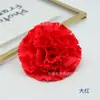 Clavel simulado de 8 cm Decoración para el hogar Día de la Madre Día del Maestro Regalo Arreglo floral Decoración de mesa Paquete de materiales con flores