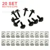 35 Piezas Transfronterizas Hebilla de Guardabarros de Parachoques de Coche Perno Protector de Cubierta de Motor Soporte de Clip en U Metálico Colección Completa