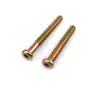 Tornillos M6M8 de cabeza plana redonda con cabeza hexagonal para cama de bebé infantil, tornillos para muebles, pernos de color zinc, suministro directo de fábrica