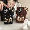 Funda Popular de Silicona con Estampado de Leopardo y Gato KT para Teléfono Móvil Samsung S25/24Ultra S23/22Plus Exportación a