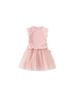 Envío Gratis Ropa para Niños Conjunto de Falda de Gasa para Niñas Verano Nuevo Estilo Camiseta sin Mangas para Niños Falda Abullonada de Malla Conjunto de Dos Piezas