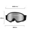BOLLFO en stock Gafas para Casco de Motocross para Niños Antivaho Gafas de Esquí para Exteriores a Prueba de Viento Gafas para Montar