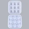 Novo Molde de Silicone com Nove Furos para Bolas de Gelo para Uso Doméstico, Fabricador de Bolas de Gelo, Molde de Bandeja de Cubos de Gelo, Bandeja de Gelo para Bar