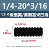 Tornillos de Fijación con Cabeza Avellanada Estándar Británico y Americano Grado 12.9, Tornillos Sin Cabeza de Allen, Tornillos de Fijación para Máquina 2 # 4 # 1/4