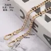 Em estoque Bolsa carteira de corrente bolsa transversal de corrente com corrente de metal alça de ombro larga ombro único osso de cobra