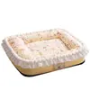 Cama para perro de otoño e invierno estilo princesa, almohada de dulces sueños, cojín, cama para gato de espacio grande estilo abierto, cama para perro, tapete para perro