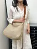 Bolso Tejido de Paja Transfronterizo, Bolso de Playa para Vacaciones, Bolso Tejido Simple de Gran Capacidad Nuevo, Bolso de Hombro Versátil, Bolso Tote para Viajes Diarios