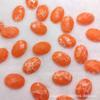 Anel de superfície de corte facetado em forma de denier plano 13x18mm, anel oval com superfície incrustada de gema, joias DIY com acessórios facetados de contas