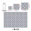 Pegatinas de pared de azulejos florales retro gris verdoso a prueba de aceite para cocina, pegatinas de azulejos autoadhesivas de PVC, pegatinas de renovación de paredes impermeables y a prueba de humedad para baño
