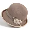 Moda para Mujer Elegante Sombrero de Pescador para Madre Sombrero de Sol para Primavera y Verano Sombrero para Personas de Mediana Edad y Mayores
