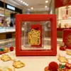 Pegatina de Teléfono Shuibei Gold Gato de la Suerte Oro Puro Pegatina de Buena Fortuna Decoración para Teléfono Móvil Regalo para Evento Regalo Pequeño
