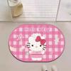 Tapete de Piso para Baño Estilo Barro Diatómico Dibujo Animado Hello Kitty Tapete de Piso Absorbente de Agua Antideslizante Tapete para Pies Tapete para Puerta de Entrada