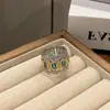 Anillo Vintage Europeo y Americano Exquisito Lujo Alto Diseño Nuevo Estilo Medio Antiguo Anillo para Mujer Nicho Ajustable