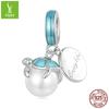 Plata Ziyun Serie Océano etiqueta de tortuga hecho a mano diy colgante plata s925 concha cuenta pulsera collar accesorios con cuentas