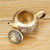 Olla con Mango de Latón, Olla para Vino, Tetera, Olla Decorativa de Mano, Adorno Artesanal de Mesa, Regalo de Boda y Inauguración de Casa, Arte de Cobre, Tallado en Cobre