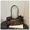 Bolso Retro de Piel Aceitada de Gama Alta para Mujer 2026 Nueva Moda Bolso de Hombro Único para el Trabajo Bolso de Mano de Gran Capacidad Bolso Baguette