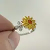 Anillo Giratorio de Plata Tailandesa para la Ansiedad Anillo para el Dedo Índice Multi-Círculo Cuentas de Transferencia Auspicioso Transferencia Moda Coreana Regalo para Novia