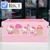 Caixa de armazenamento dobrável fofa Sanrio Stilwell de desenho animado japonês Kulomi, caixa de plástico portátil para artigos diversos