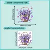 Pegatinas de Flores de Lavanda Transfronterizas para Inodoro Pegatinas Decorativas Creativas Pegatinas para Tapa de Inodoro de Baño Pegatinas para Tanque de Inodoro de Baño