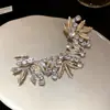 Resplandor Brillante~Pendientes Integrados de Clip Irregulares Incrustados con Diamantes Ultra-Brillantes de Lujo, Pendientes de Lujo de Gama Alta al por Mayor
