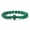 Pulsera con Cuentas Cruzadas Temu Xiyin Tk Europea y Americana Ojo de Tigre Natural Aventurina Verde Turquesa Ágata India Malaquita