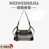 2026 Nova Textura Bolsa de Dumpling Moda Casual Retro Bolsa de Ombro Único Transversal Feminina Grande Capacidade Tendência