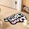 Alfombra Jacquard de Terciopelo Fantasma Hecha a Medida de Fábrica, Felpudo Absorbente de Agua Antideslizante para Entrada de Baño, Felpudo para Entrada, Alfombra para Vestíbulo