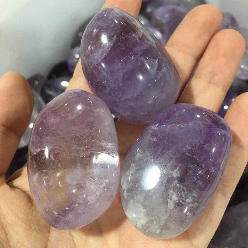 Amethyst palm stones (5)