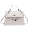 Bolsa Pequena Bolsa Feminina Verão All-match 2024 Nova Moda Trendy Crossbody Bolsa Crocodilo Padrão Portátil Pequena Quadrada Bolsa Kelly Bolsa