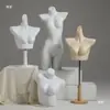 Accesorios para Modelos de Lencería, Maniquíes de Medio Cuerpo Femeninos y Masculinos, Figuras de Plástico para Exhibir Sujetadores y Ropa Interior, Exhibidores para Escaparates