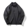 ¡Viaje diario al aire libre en la ciudad! ¡Corte 3D! ¡Serie de Colores Maillard! Nueva Sudadera de Invierno y Otoño para Hombre con Media Cremallera