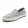 Zapatos de Pescador Transpirables de Lino Transfronterizos, Tenis Ligeros Slip-On de Caña Baja, Zapatos de Tela del Viejo Pekín, Zapatos Casuales Versátiles para Hombre