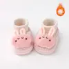 Zapatos para Bebé Forrados de Felpa Invierno Caña Media Lindos para Niño Zapatos para Bebé de 9 Meses Zapatos de Algodón para Bebé Calcetines Suaves de Algodón Puro Lindos