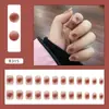 Uñas Postizas Virales de Moda 24 Piezas Estilo Francés Nuevas Uñas Postizas Degradadas