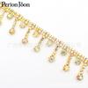 En stock explosiones de comercio exterior borla pequeña pedrería de alta calidad borla corta cadena de diamantes zapatos bolsa vestido de novia decoración de ropa