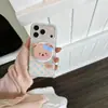 Diseño de oso con lunares huecos, adecuado para funda de teléfono iPhone 18 Pro Max, soporte magnético Apple 17, 16 diseño lindo, 15