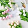 Decoração de Bolo Assado para o Dia dos Namorados Chinês Tulipas Simuladas Ornatos Deusa Linda Bolo Flor Pequena Plug-in de Flor