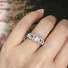 Anillo de alta gama y exquisito diseño de Cao Shi, anillo de bodas geométrico Joker para uso diario, accesorios para propuestas de compromiso, anillo femenino