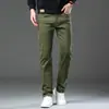 Jeans Stretch Novo Outono 2026 para Homens, Corte Reto Slim Fit, Calças Casuais Versáteis, Calças Compridas, Novo Estilo de Verão