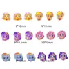 Novos Acessórios de Arte para Unhas Desenho My Little Pony Resina Tridimensional Fofa Acessórios de Unha Usáveis Material DIY Pequenos Acessórios