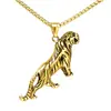 Personalidad europea y americana AliExpress Collar de tigre acero inoxidable doce zodiaco Colgante de tigre fábrica mayorista ventas directas