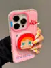 Funda Magnética de Bebé Llorando de Dibujos Animados Linda Adecuada para Funda de Teléfono Apple 16 Pro Max iPhone 15 Dos en Uno 14 Soporte 13
