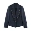 Blazer Rayado de Manga Larga Ajustado para Mujer, Novedad Primavera 2026, Transfronterizo AliExpress 0550156