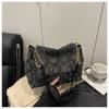 Bolso Tote de Gran Capacidad, Diseño de Nicho a la Moda, Estilo Coreano para Mujer, Nuevo Otoño 2025, Lona, Bolso de Hombro para Estudiante Universitario