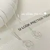 Collar Colgante Cuadrado Texturizado Ou Ni Han de Plata de Ley S925 para Mujer Diseño de Nicho Cadena para Clavícula de Alto Sentido Coreano