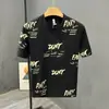Camiseta de verano con cuello redondo, estampado, manga corta, de fabricante directo, nueva y elegante, camisa de media manga moderna para hombre, camiseta de talla grande para hombre