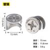 Venta al por mayor de fábrica tornillo de remache excéntrico accesorios de conexión para gabinete herrajes fijos conector tres en uno para muebles